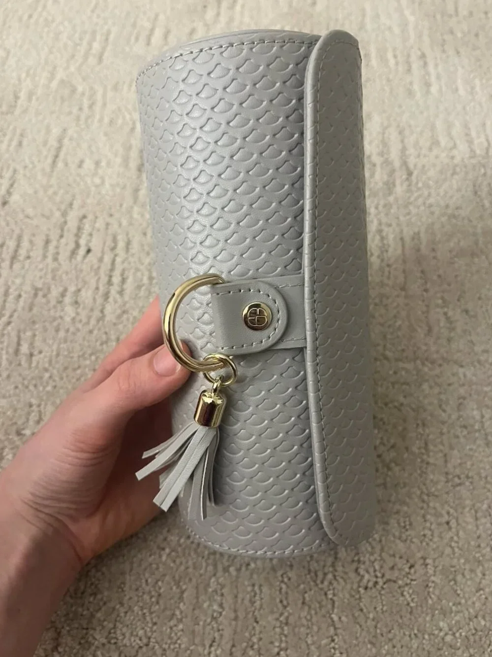 Vlando Gray Travel Jewelry Box